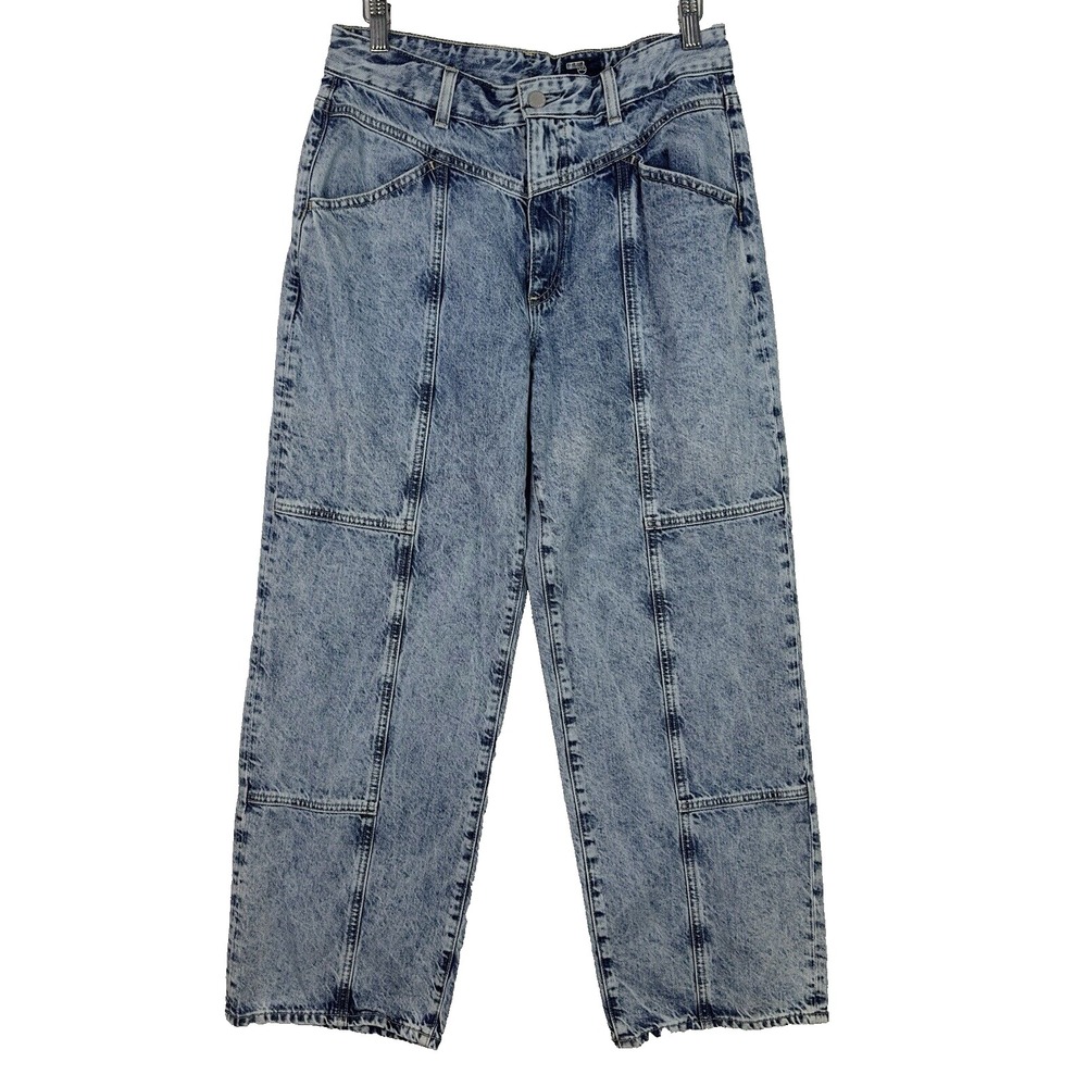 AG Adriano Goldschmied Jeans Womens 30R Blue Straight High Rise Cotton Made USA